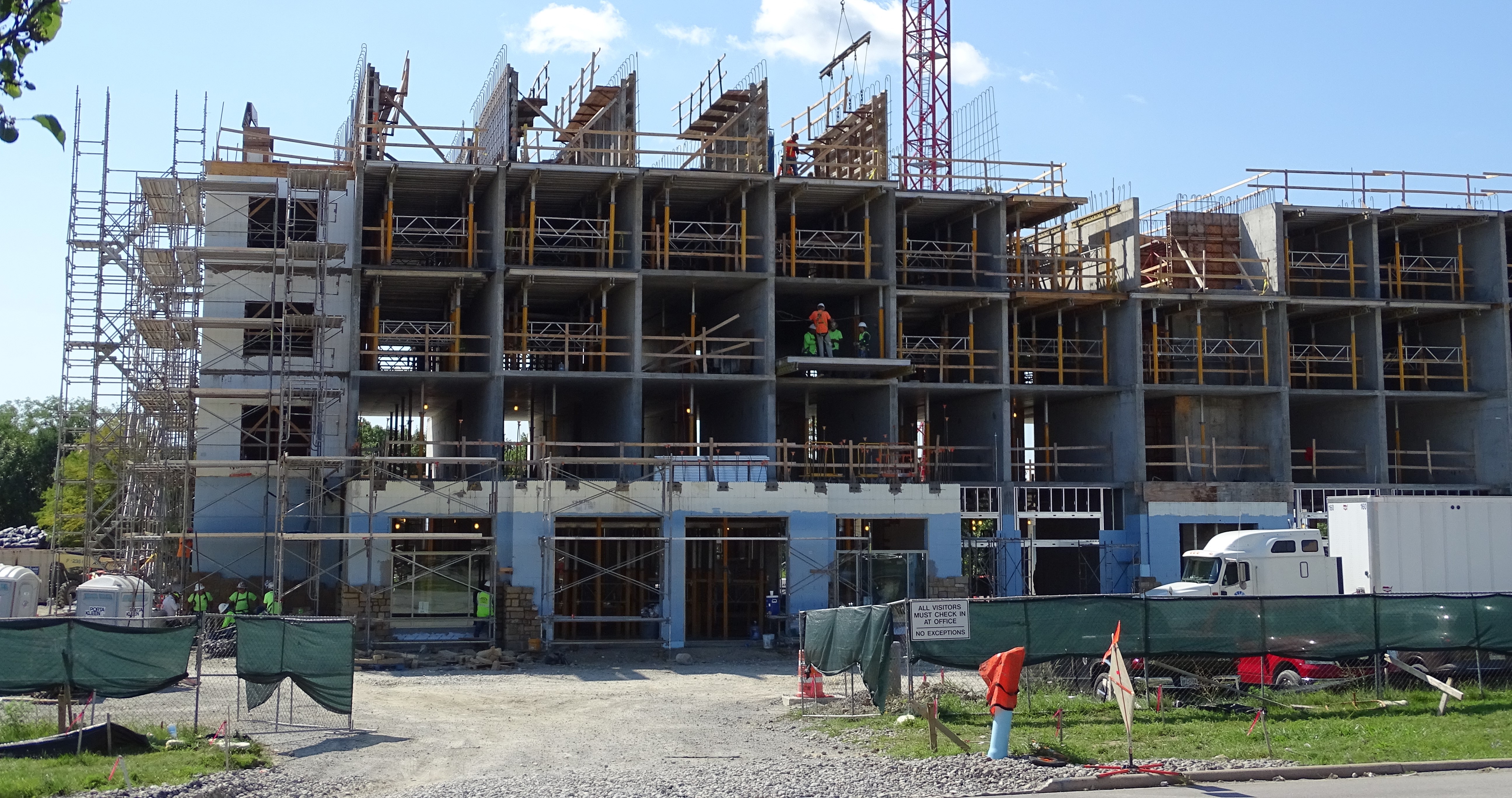 Drury Hotel During Construction