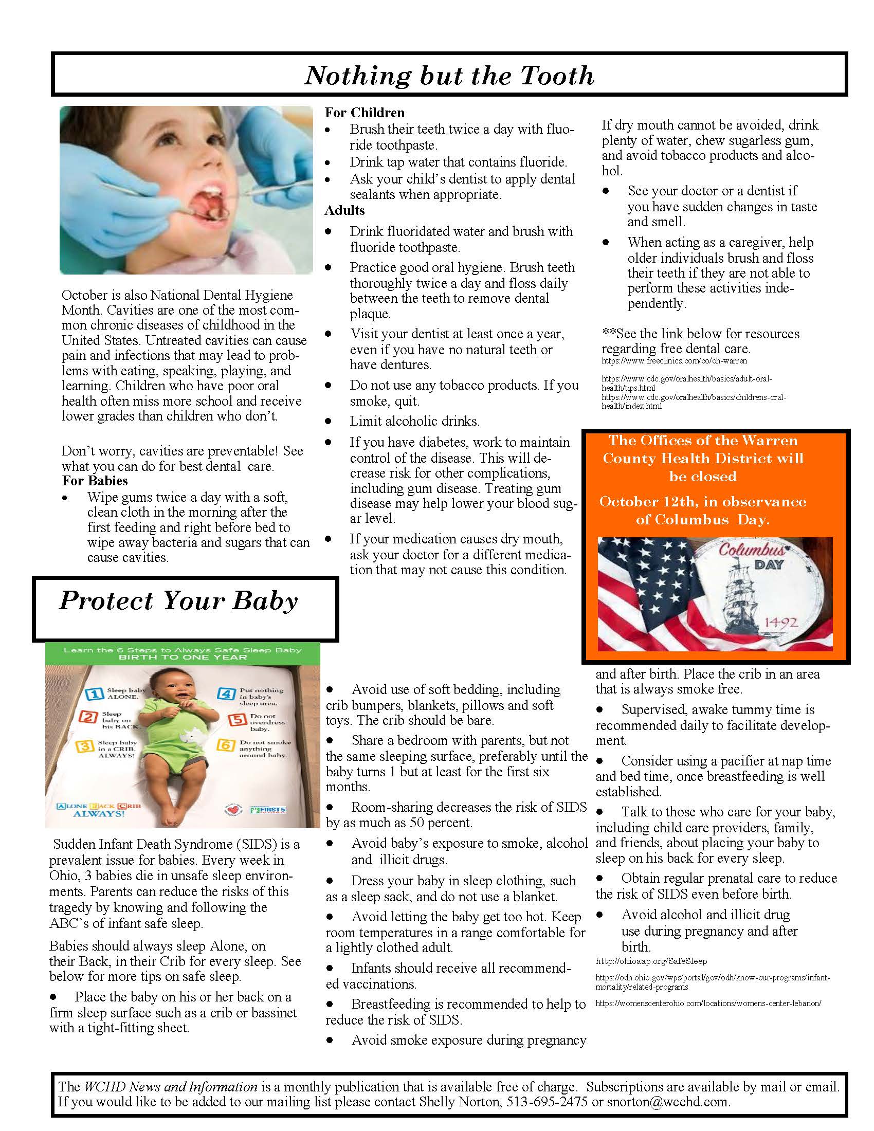 Warren County Health District Newsletter Page 2